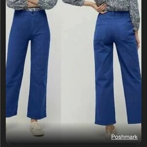 J. Crew slim wide leg cropped pant with stretch